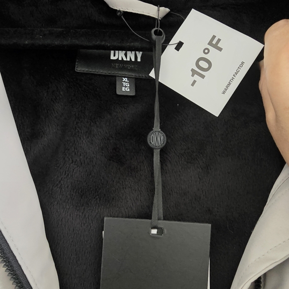 DKNY Gray Puffer Coat Comfy and Warm - Picture 2 of 8